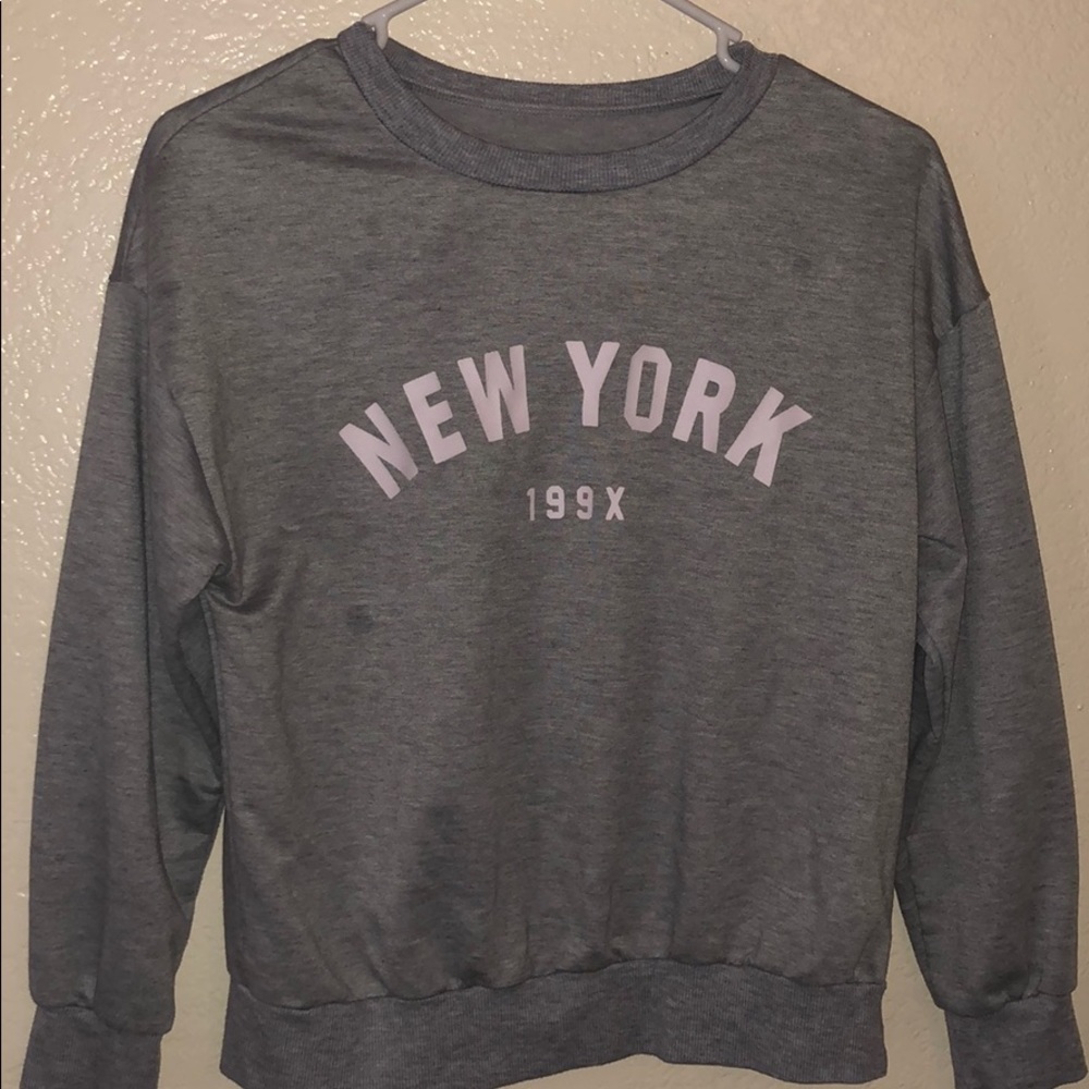 Gray New York 199x sweatshirt